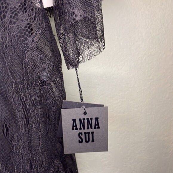 Anna Sui Black Lace Blouse - Picture 6 of 7